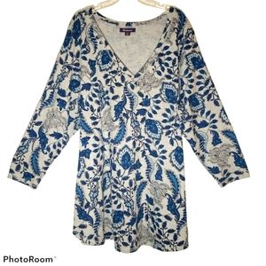 Roman's women's plus size 3X  vine print tunic. 2025